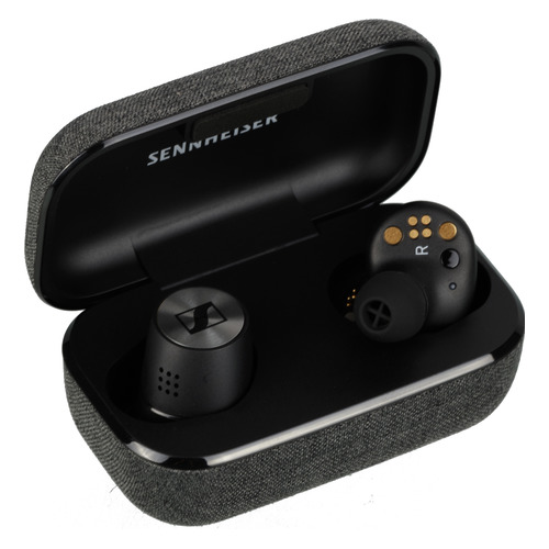 Наушники с микрофоном SENNHEISER Momentum True Wireless M3IETW2, Bluetooth, вкладыши, черный [508674]