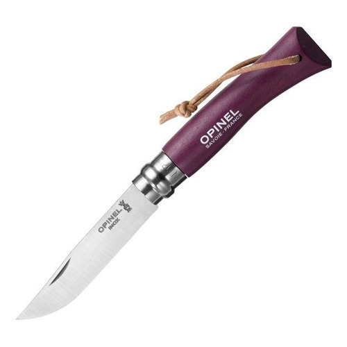 фото Складной нож opinel tradition colored №07, 186мм, фиолетовый