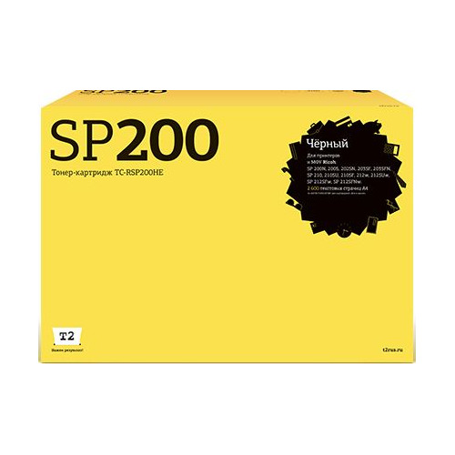 

Картридж T2 TC-RSP200HE, черный / TC-RSP200HE, TC-RSP200HE