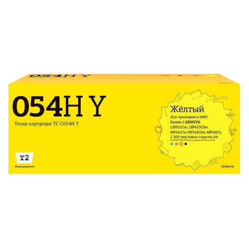 

Картридж T2 TC-C054H Y, желтый / TC-C054H Y, TC-C054H Y