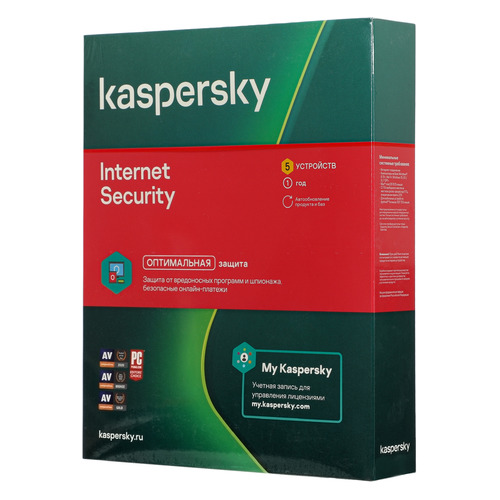 

Антивирус KASPERSKY Internet Security Multi-Device 5 устр 1 год Новая лицензия BOX [kl1939rbefs]