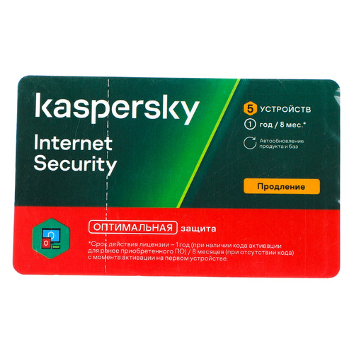

Антивирус KASPERSKY Internet Security Multi-Device 5 устр 1 год Продление лицензии Card [kl1939roefr]