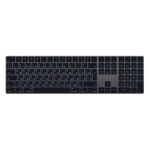 

Клавиатура Apple Magic Keyboard, USB, беспроводная, темно-серый [mrmh2rs/a], Magic Keyboard