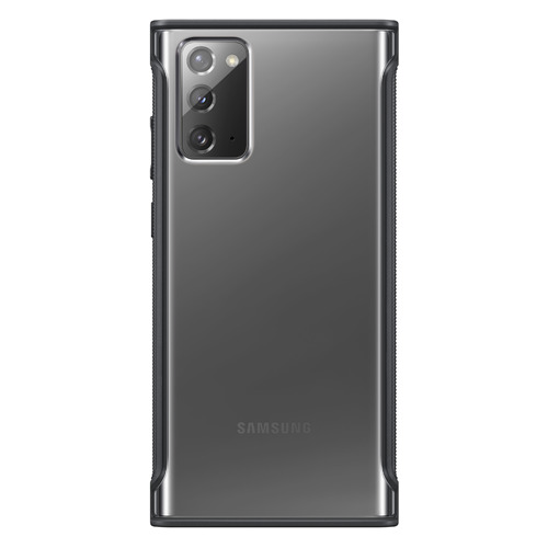 фото Чехол (клип-кейс) samsung clear protective cover, для samsung galaxy note 20, черный [ef-gn980cbegru]