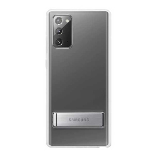 фото Чехол (клип-кейс) samsung clear standing cover, для samsung galaxy note 20, прозрачный [ef-jn980ctegru]