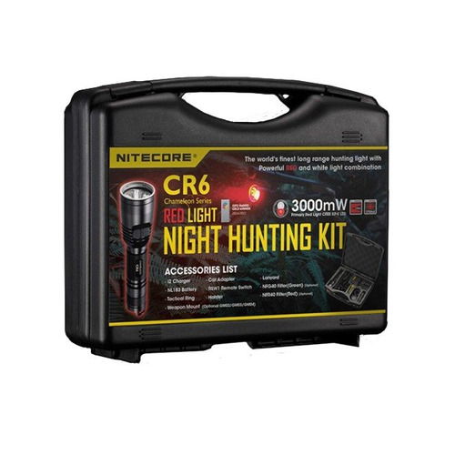 фото Ручной фонарь nitecore cr6 hunting kit, черный [11457]