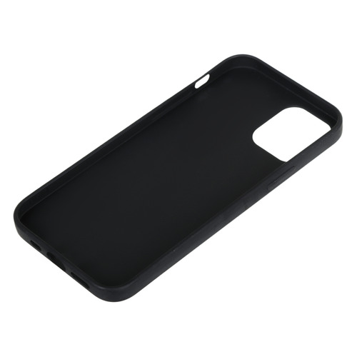 фото Чехол (клип-кейс) borasco silicone case, для apple iphone 12/12 pro, черный (матовый) [39169]