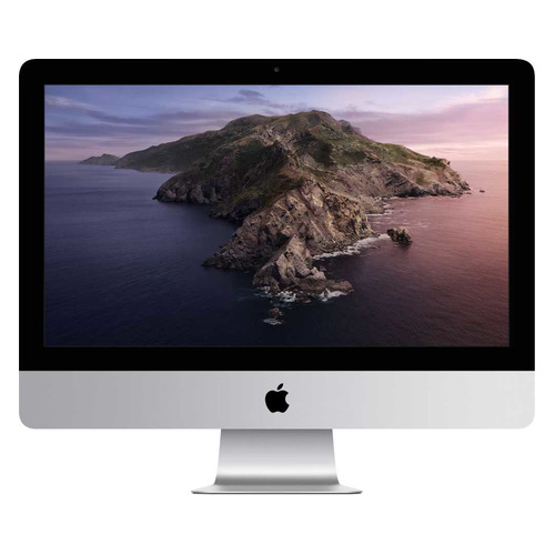 фото Моноблок apple imac mhk23ru/a, 21.5", intel core i3 8100b, 8гб, 256гб ssd, amd radeon pro 555x - 2048 мб, macos, серебристый и черный