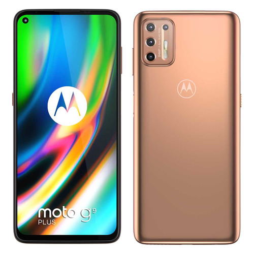 Смартфон Motorola G9 Plus 128Gb, XT2087-2, золотистый