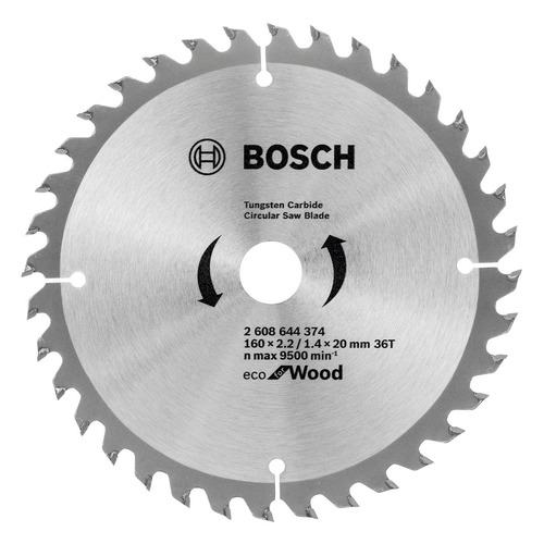 фото Пильный диск bosch 2608644374, по дереву, 160мм, 20мм