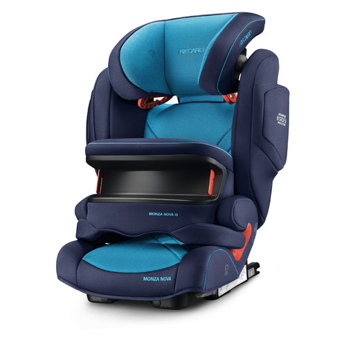 фото Автокресло детское recaro monza nova is xenon blue, 1/2/3, от 9 мес до 12 лет, синий/голубой