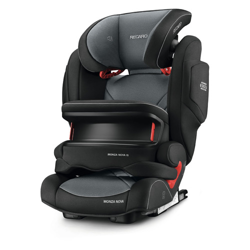 

Автокресло детское RECARO Monza Nova Is CARBON BLACK, 1/2/3, от 9 мес до 12 лет, серый/черный