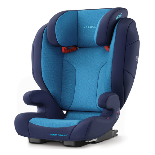 фото Автокресло детское recaro monza nova evo seatfix xeenon blue, 2/3, от 3 лет до 12 лет, голубой/синий