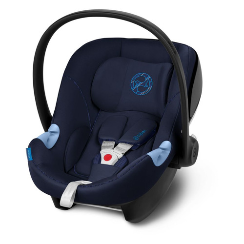 

Автокресло детское CYBEX Aton M i-Size, 0/0+, от 0 до 15 мес, синий/черный, Aton M i-Size