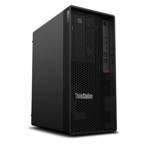 фото Рабочая станция lenovo thinkstation p340, intel core i7 10700, ddr4 16гб, 512гб(ssd), nvidia quadro rtx 4000 - 8192 мб, dvd-rw, windows 10 professional, черный [30dh00geru]