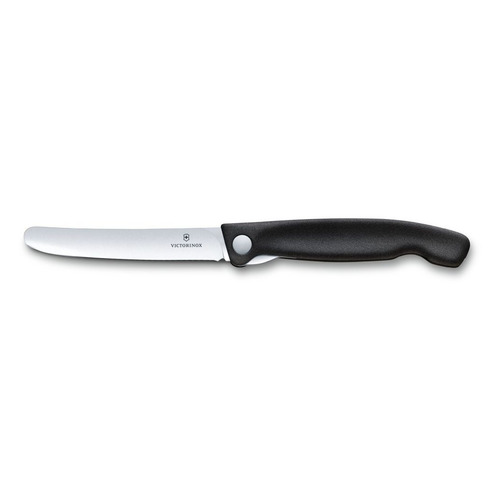 фото Нож кухонный victorinox swiss classic (6.7803.fb) стальной для овощей лезв.110мм прямая заточка черн