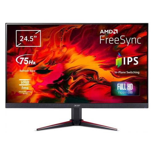 фото Монитор игровой acer nitro vg250qbmiix 24.5" черный [um.kv0ee.001]