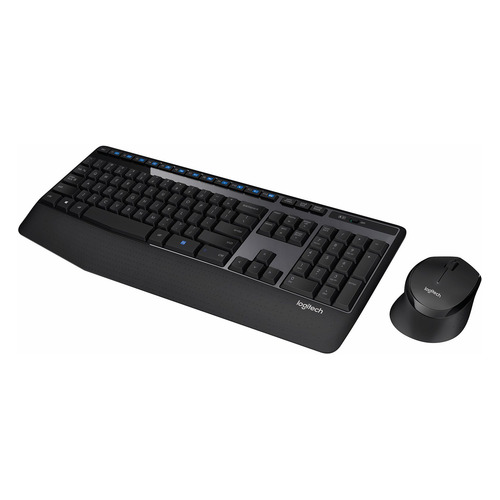 

Комплект (клавиатура+мышь) Logitech MK345, USB 2.0, беспроводной, черный [920-008534], MK345