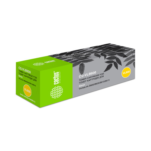 

Картридж Cactus CS-VLB600, 106R03943, черный / CS-VLB600, CS-VLB600