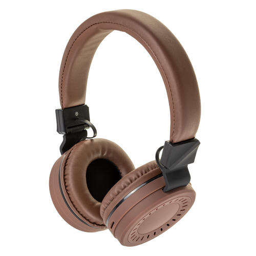 Наушники с микрофоном ROMBICA Mysound BH-11, 3.5 мм/Bluetooth, накладные, коричневый [bt-h018]