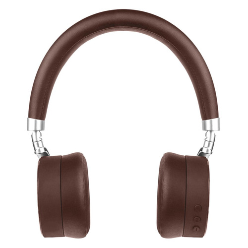 Наушники с микрофоном ROMBICA Mysound BH-12, 3.5 мм/Bluetooth, накладные, коричневый [bt-h016]