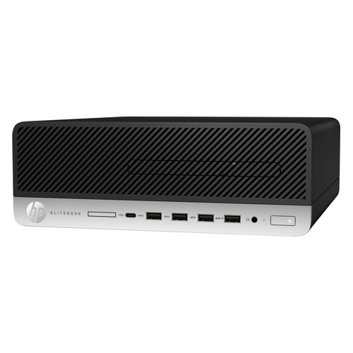 фото Компьютер hp elitedesk 705 g5, amd ryzen 3 pro 3200g, ddr4 8гб, 256гб(ssd), amd radeon vega 8, dvd-rw, windows 10 professional, черный [8rm26ea]