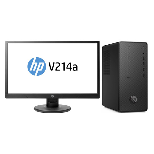 фото Комплект hp desktop pro a g3, amd ryzen 5 pro 3400, ddr4 4гб, 1000гб, amd radeon vega 11, dvd-rw, free dos, черный [123m9ea]