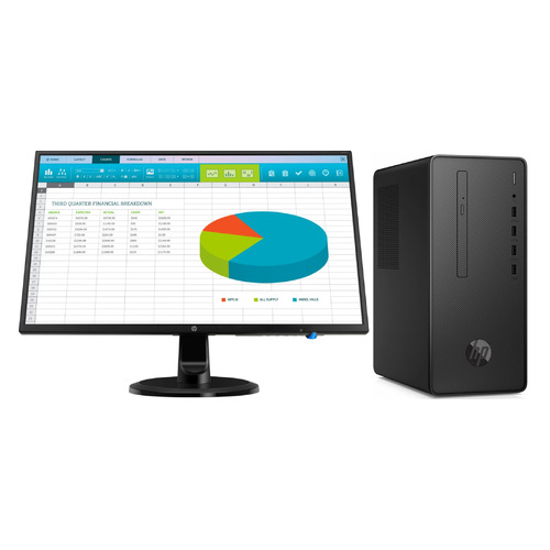 

Комплект HP Desktop Pro A G3, AMD Ryzen 3 3200, DDR4 8ГБ, 256ГБ(SSD), AMD Radeon Vega 8, Windows 10 Professional, черный [160j6es], Desktop Pro A G3