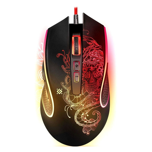 

Мышь Defender Venom GM-640L, игровая, оптическая, проводная, USB, черный [52640], GM-640L
