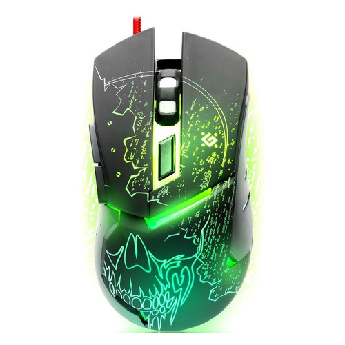 

Мышь Defender Alfa GM-703L, игровая, оптическая, проводная, USB, черный [52703], GM-703L