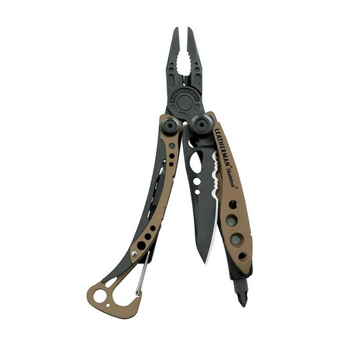 

Мультитул LEATHERMAN Skeletool Coyote, 7 функций, коричневый [832207], Коричневый/черный, Skeletool Coyote