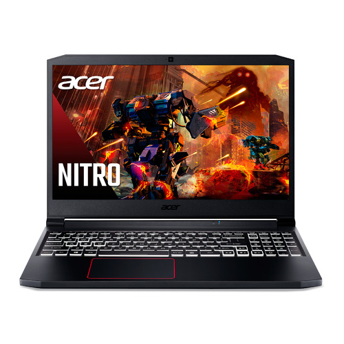 фото Ноутбук acer nitro 7 an715-52-51tn, 15.6", ips, intel core i5 10300h 16гб, 512гб ssd, nvidia geforce rtx 2060 - 6144 мб, noos, nh.q8eer.007, черный