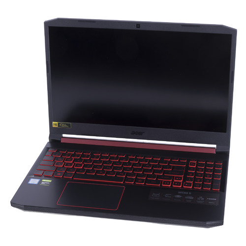 фото Ноутбук acer nitro 5 an515-54-786w, 15.6", ips, intel core i7 9750h 16гб, 1000гб, 256гб ssd, nvidia geforce gtx 1650 - 4096 мб, noos, nh.q59er.03a, черный