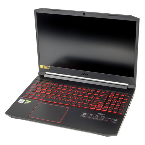 фото Ноутбук acer nitro 5 an515-55-79ct, 15.6", ips, intel core i7 10750h 2.6ггц, 8гб, 512гб ssd, nvidia geforce gtx 1650 ti - 4096 мб, eshell, nh.q7jer.00d, черный