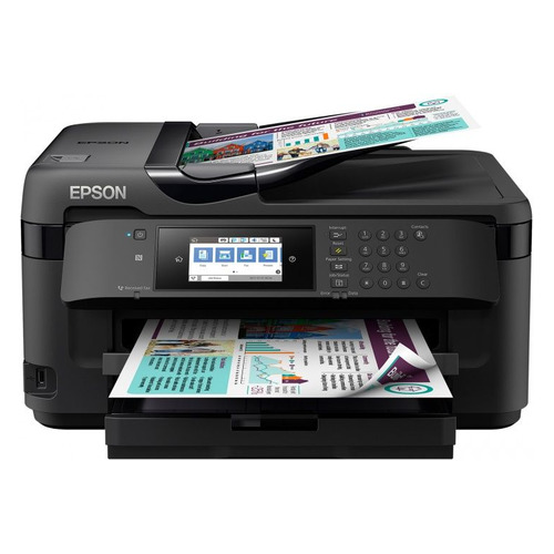 

МФУ струйный EPSON WorkForce WF-7710DWF, A3+, цветной, струйный, черный [c11cg36413]