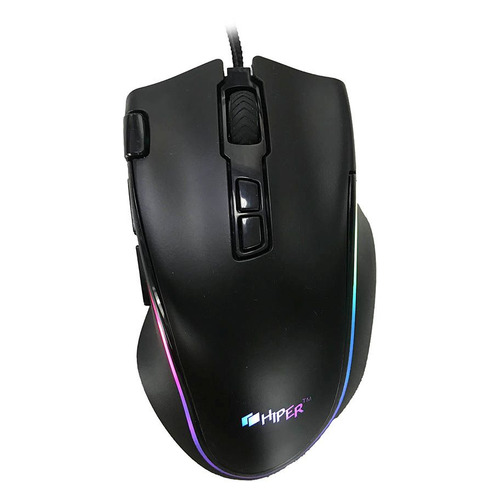 

Мышь HIPER GENOME GM-1, игровая, оптическая, проводная, USB, черный, GENOME GM-1