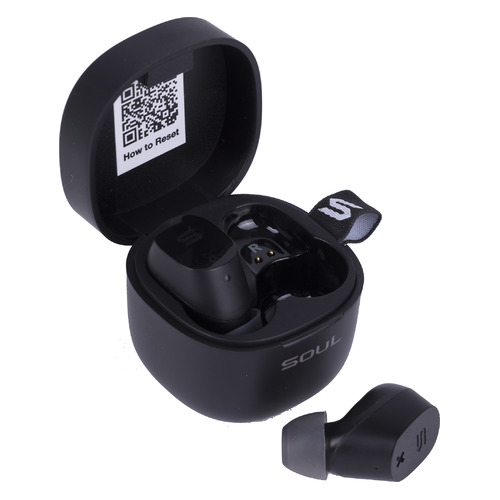 Наушники с микрофоном SOUL ST-XX, Bluetooth, вкладыши, черный матовый [80000620]