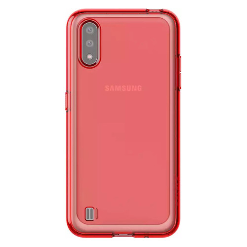 фото Чехол (клип-кейс) samsung araree m cover, для samsung galaxy m01, красный [gp-fpm015kdarr]