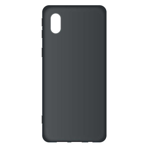 фото Чехол (клип-кейс) borasco silicone case, для samsung galaxy a01 core, черный (матовый) [39204]