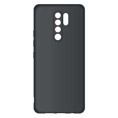 фото Чехол (клип-кейс) borasco microfiber case, для xiaomi redmi 9, черный [39072]