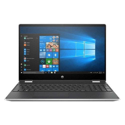 фото Ноутбук-трансформер hp pavilion x360 15-dq1008ur, 15.6", intel core i3 10110u 2.1ггц, 8гб, 256гб ssd, intel uhd graphics , windows 10, 22n44ea, серебристый