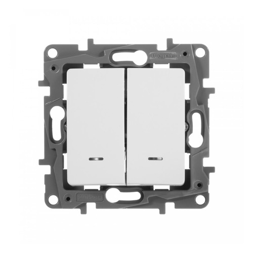 

Выключатель Legrand Etika скрыт. 2кл. IP20 белый (672204)