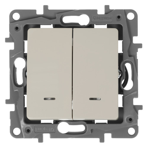 

Выключатель Legrand Etika скрыт. 2кл. IP20 слоновая кость (672304)