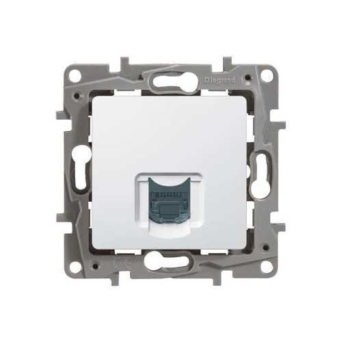 

Розетка телеф. Legrand Etika (672240) скрыт. белый