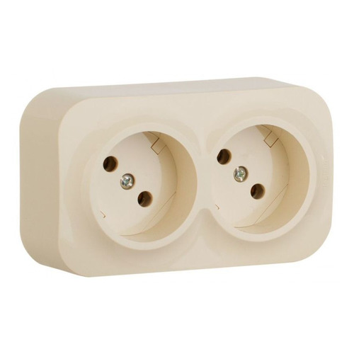 

Блок силов. (2 розетки) Legrand Quteo (782242) IP20 слоновая кость