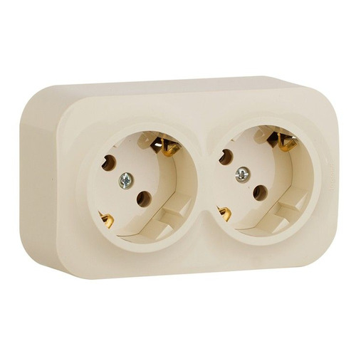

Блок силов. (2 розетки) Legrand Quteo (782253) откр. зазем. штор. IP20 слоновая кость