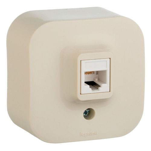 

Розетка комп. Legrand Quteo (782254) откр. слоновая кость