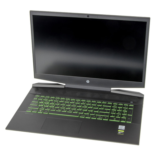 фото Ноутбук hp pavilion gaming 17-cd1052ur, 17.3", ips, intel core i5 10300h 2.5ггц, 16гб, 512гб ssd, nvidia geforce gtx 1660 ti max q - 6144 мб, free dos 3.0, 22q91ea, черный/зеленый