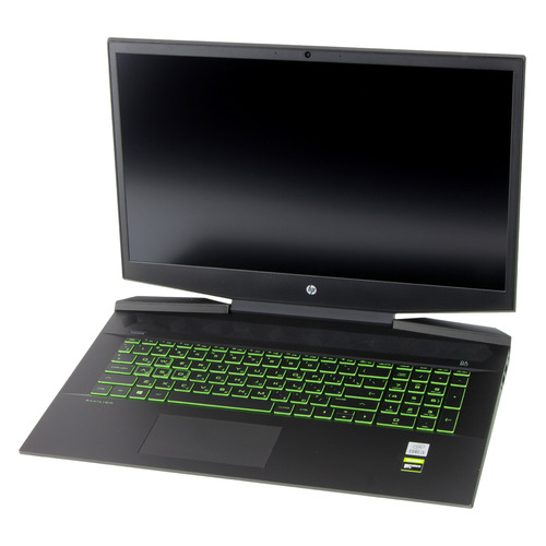 фото Ноутбук hp pavilion gaming 17-cd1051ur, 17.3", ips, intel core i5 10300h 2.5ггц, 16гб, 512гб ssd, nvidia geforce gtx 1650 - 4096 мб, windows 10, 22r63ea, черный/зеленый