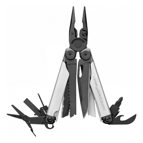 

Мультитул Leatherman Wave Plus, 17 функций, серебристый [832622], Серебристый/черный, Wave Plus